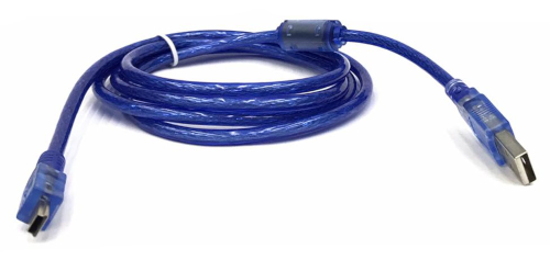 USB 2.0 AM to Mini USB 5P M Cable Blue 1.5m